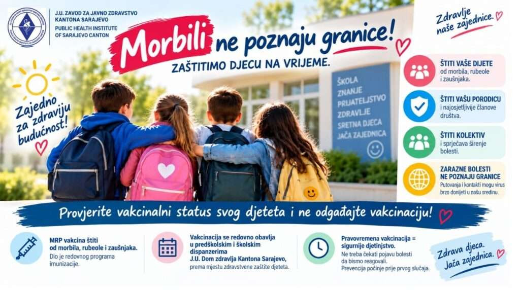 Morbili ne poznaju granice, pravovremena vakcinacija najbolja je zaštita